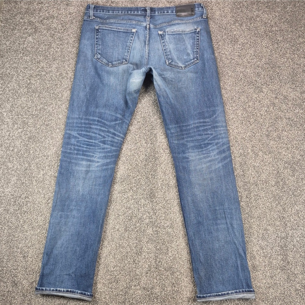 S.M.N. Denim The Hunter Selvedge Jeans Mens 36x32 Blue Standard Slim Made in USA - Picture 2 of 11
